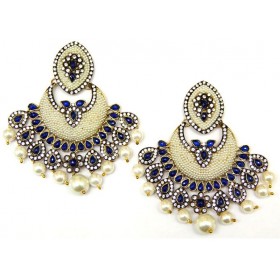 Pearl Chand Bali Earrings